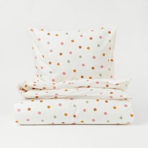 H&M Twin Polkadot Duvet Cover Set